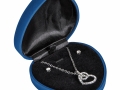 Double Heart Necklace & Earring Set